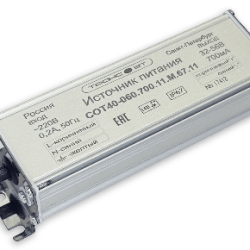 Источник питания светодиодов СОТ40-060.700.11.М.67.11.К (39,2ВТ/32-56В/700МА)