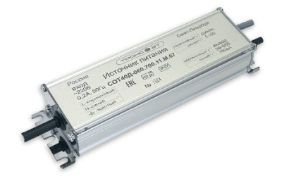 Источник питания светодиодов СОТ40Д-060.700.11.М.67.К (39,2ВТ/39-58В/700МА)